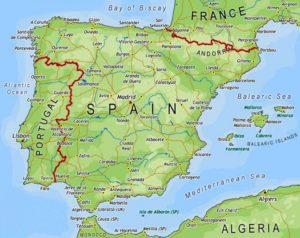 map of spain