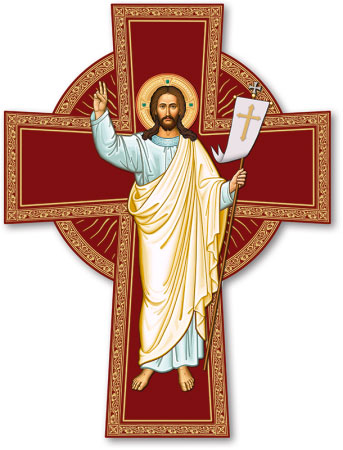 risen christ cross 182