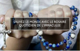 AVEC LE ROSAIRE DE L IMMACULEE