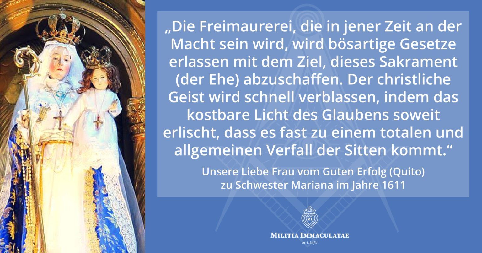 Die Mutter Gottes sprach vor 400 Jahren in Quito über die gegenwärtige