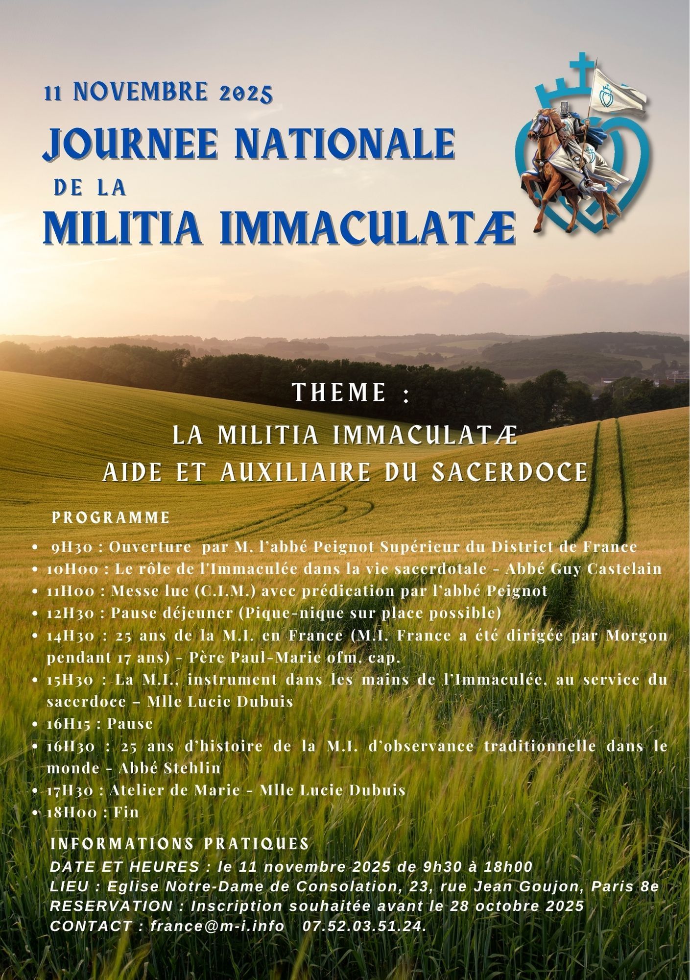 JOURNEE NATIONALE DE LA M.I. FRANCE - 11 NOVEMBRE 2025 3 PROGRAMME JOURNEE NATIONALE 2025 A5